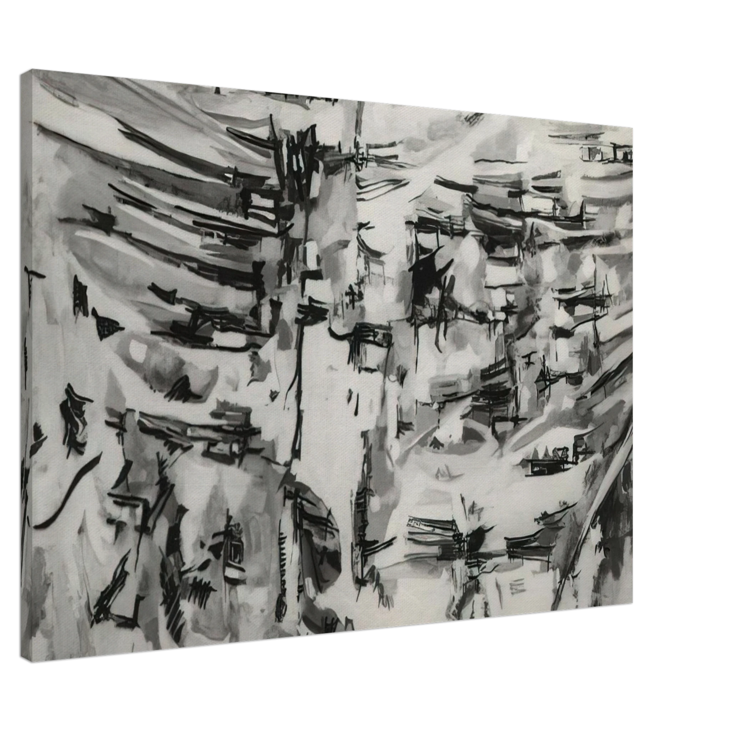 Maria Helena Vieira da Silva - Composition - 1955 Canvas - 20x30 cm / 8x12 inches-canvas