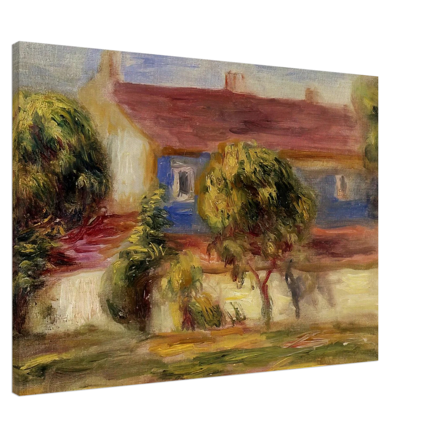Pierre-Auguste Renoir - The Artist s House Canvas - 20x30 cm / 8x12 inches-canvas
