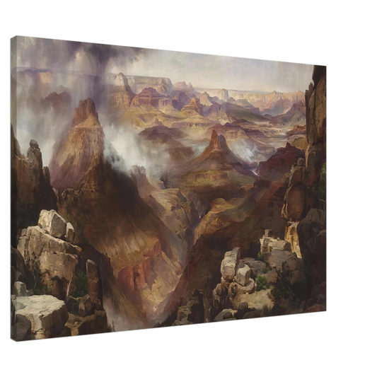 Thomas Moran - Grand Canyon of the Colorado River Canvas - 20x30 cm / 8x12 inches-canvas