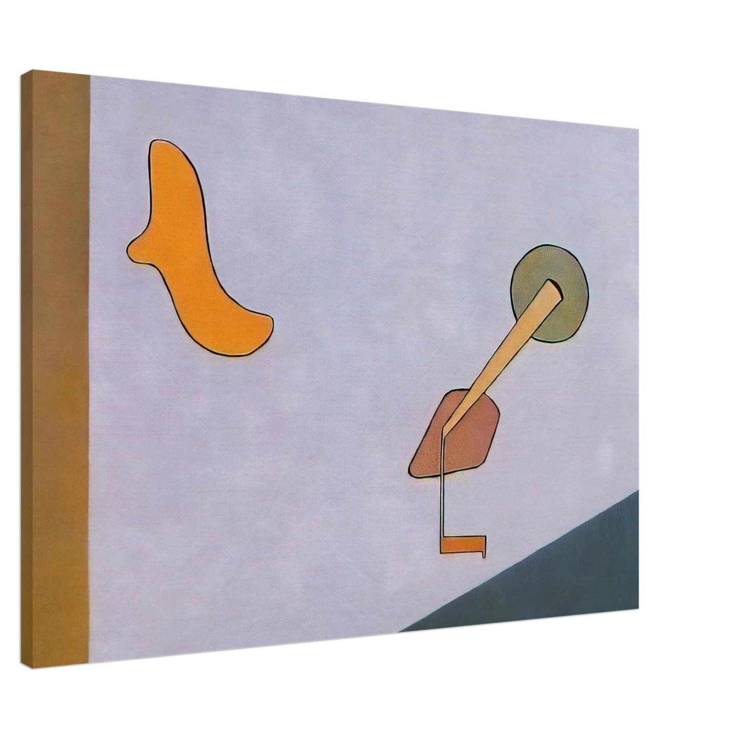 Gene Davis - Composition I - 1949 Canvas - 20x30 cm / 8x12 inches-canvas