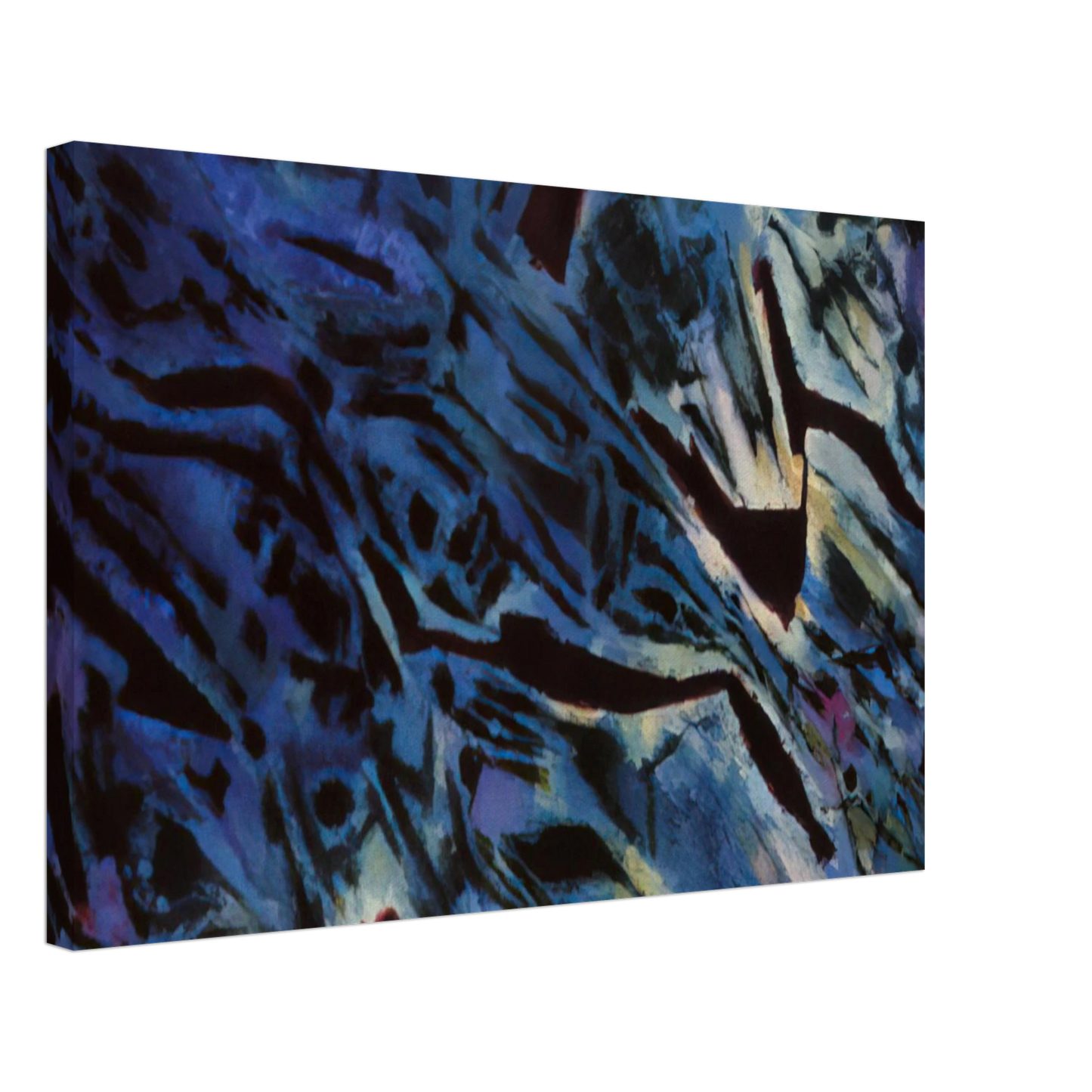 Alfred Manessier - Fishesâ€™ Sanctuary - 1969 Canvas - 40x60 cm / 16x24 inches-canvas