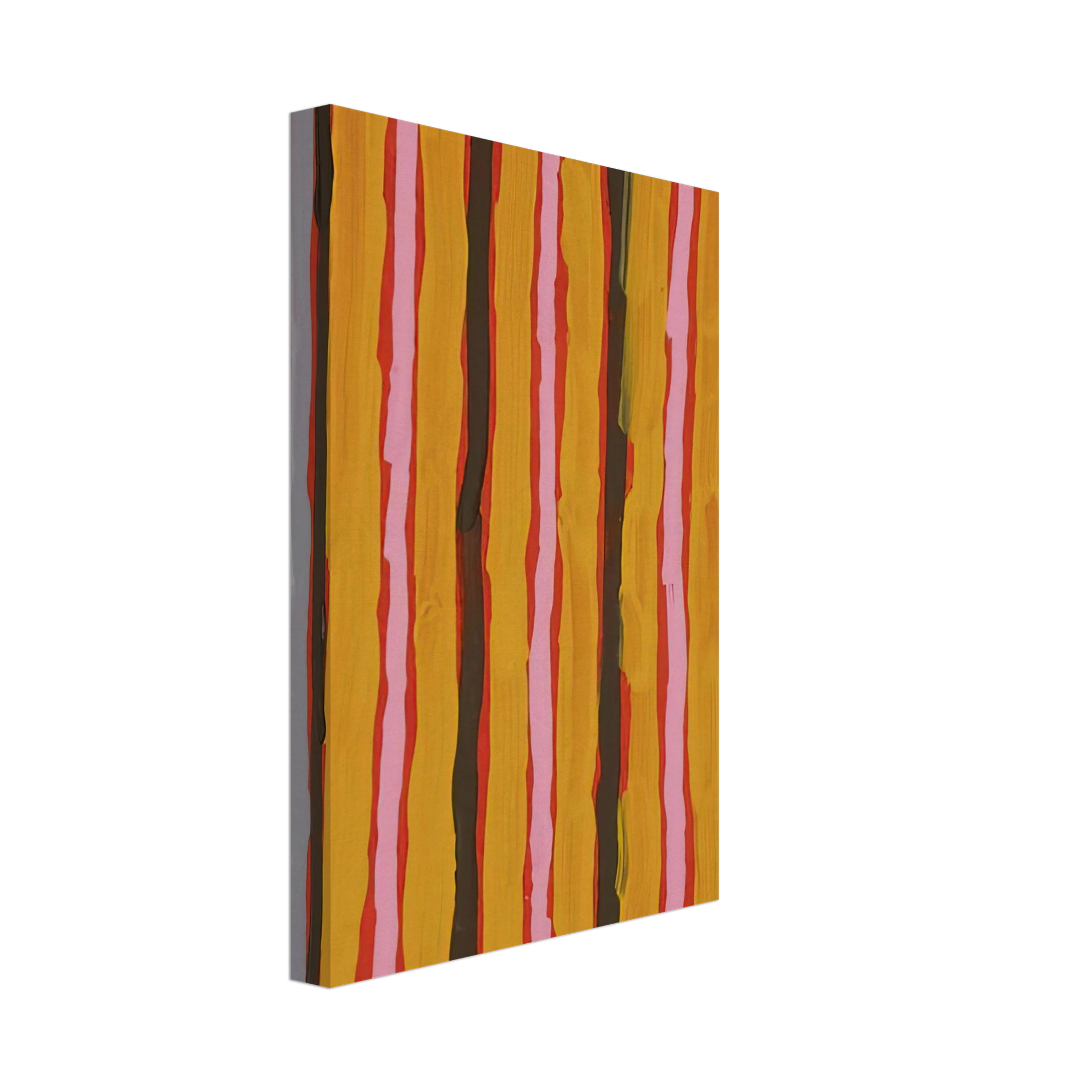 Clifford Possum Tjapaltjarri - Ceremonial Floor Paint - 2001 Canvas - 40x60 cm / 16x24 inches-canvas