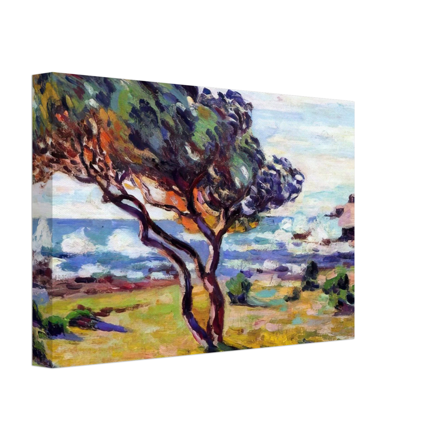 Armand Guillaumin - Rafales de vent, Le Brusc - 1911 Canvas - 40x60 cm / 16x24 inches-canvas