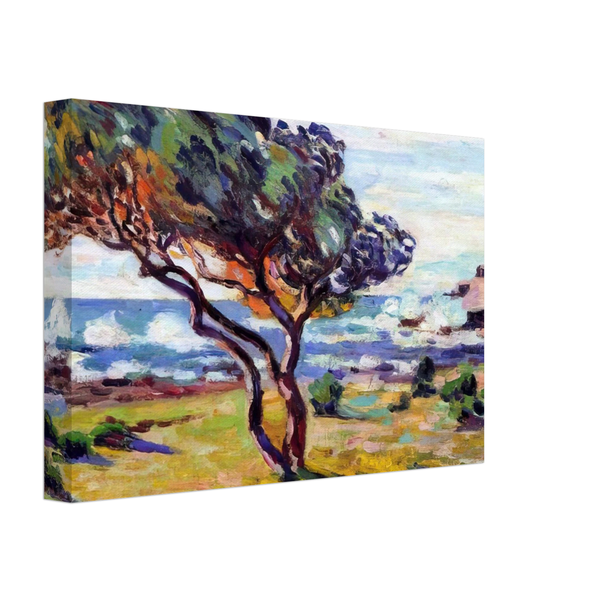 Armand Guillaumin - Rafales de vent, Le Brusc - 1911 Canvas - 40x60 cm / 16x24 inches-canvas