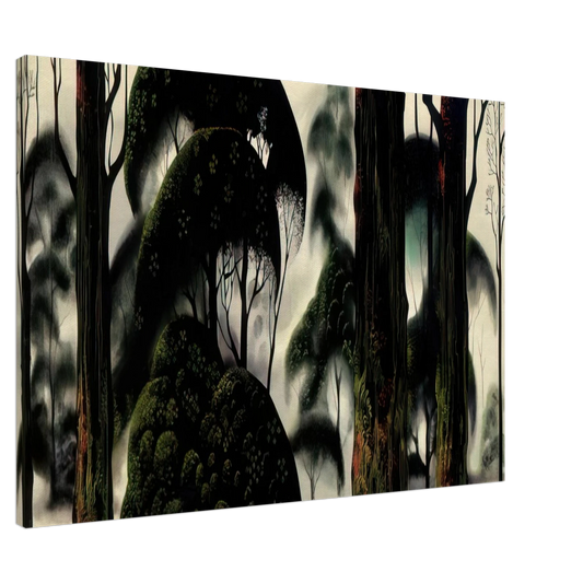 Eyvind Earle - Forest Magic Canvas - 20x30 cm / 8x12 inches-canvas