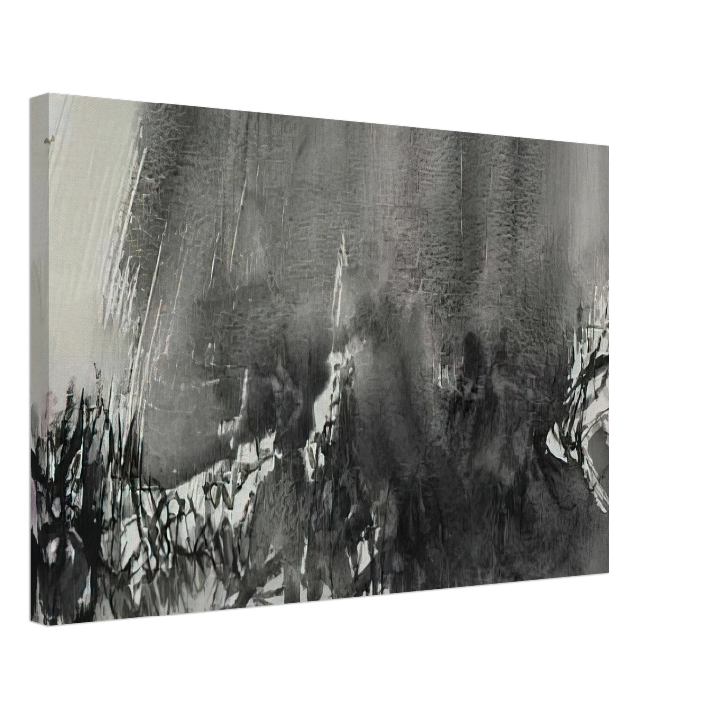 Chu teh Chun - UNTITLED 1963 Canvas - 40x60 cm / 16x24 inches-canvas