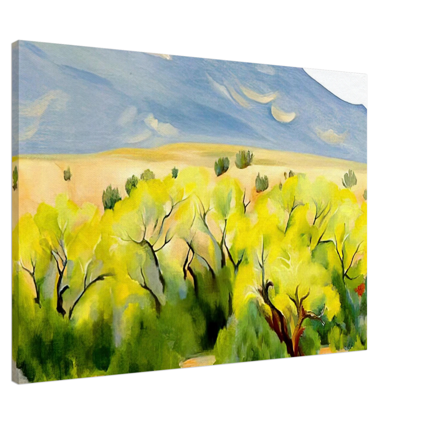 Georgia O'Keeffe - Cottonwood III Canvas - 20x30 cm / 8x12 inches-canvas