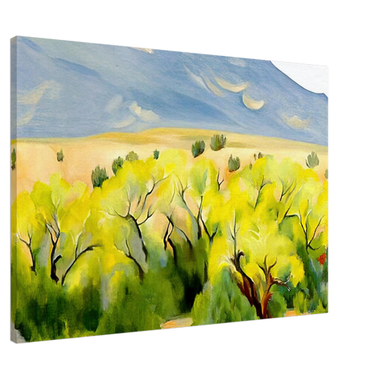 Georgia O'Keeffe - Cottonwood III Canvas - 20x30 cm / 8x12 inches-canvas