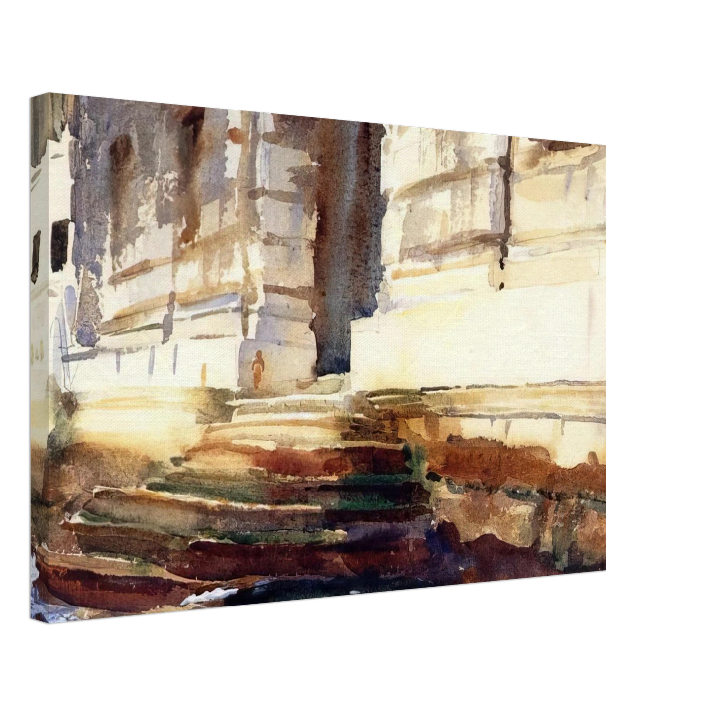John Singer Sargent - Steps of a Palace Canvas - 70x100 cm / 28x40 inches-canvas