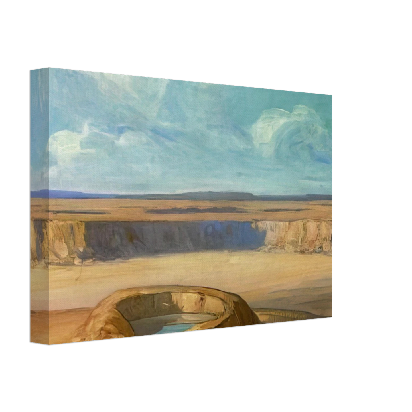 Xavier Martinez - The Waterhole - Tonalism Canvas - 40x60 cm / 16x24 inches-canvas