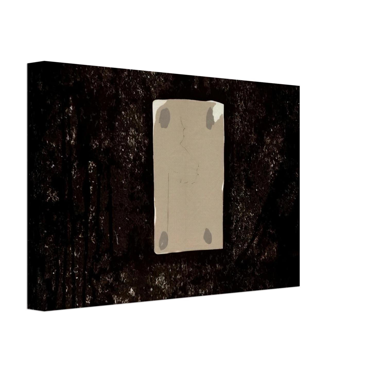 Antoni Tapies - COMPOSITION IN BLACK 3 GRAYS AND BLUISH 1968 Canvas - 70x100 cm / 28x40 inches-canvas