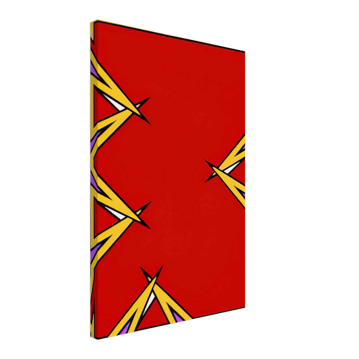 Nicholas Krushenick - Boston Tea Party - 1975 Canvas - 40x60 cm / 16x24 inches-canvas