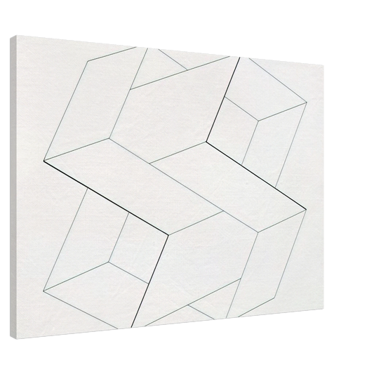 Josef Albers - STRUCTURAL CONSTELLATION 1962 Canvas - 20x30 cm / 8x12 inches-canvas