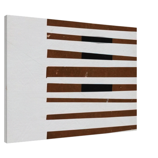 Ellsworth Kelly - Black, Brown, White Canvas - 20x30 cm / 8x12 inches-canvas