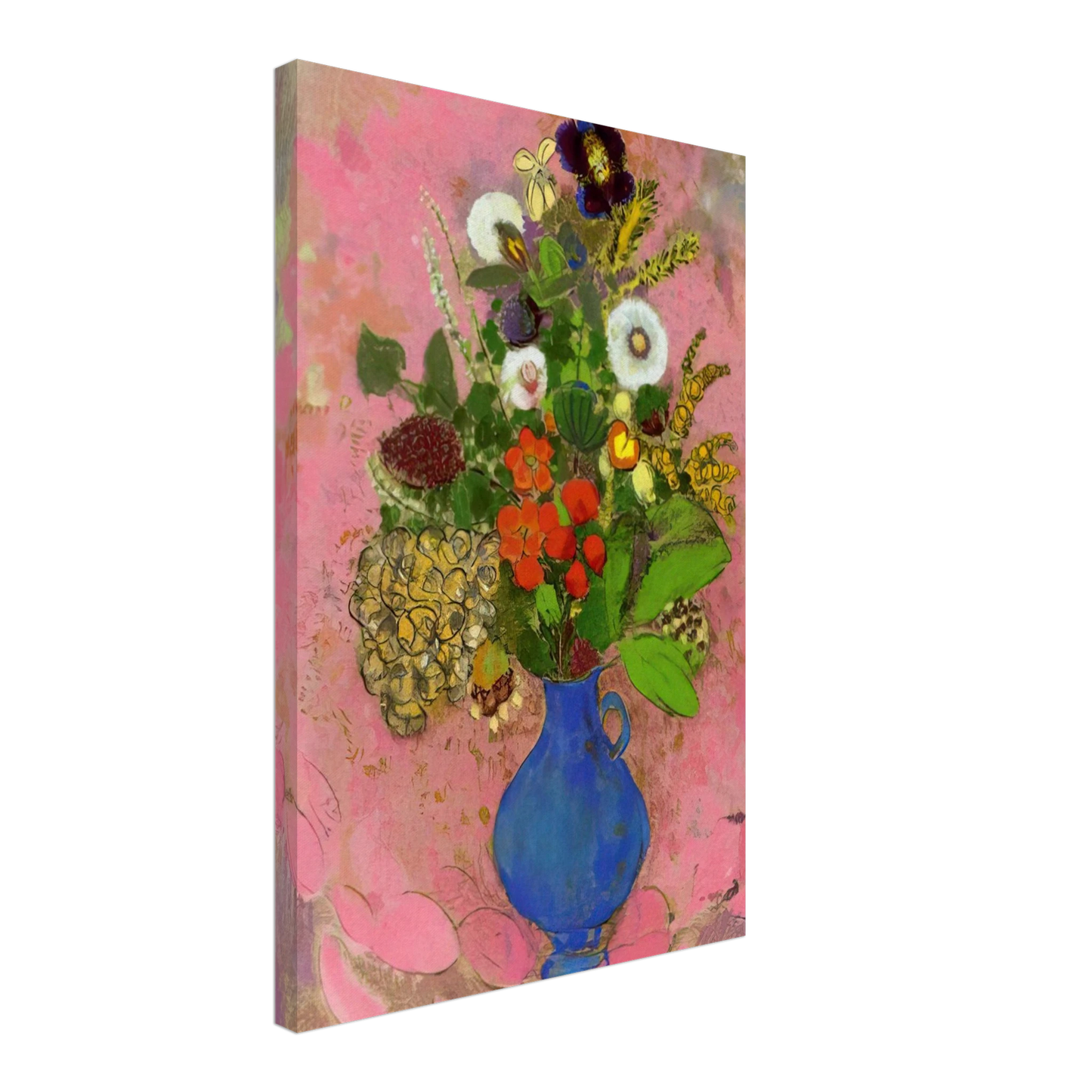 Odilon Redon - FLOWERS 1905 Canvas - 40x60 cm / 16x24 inches-canvas