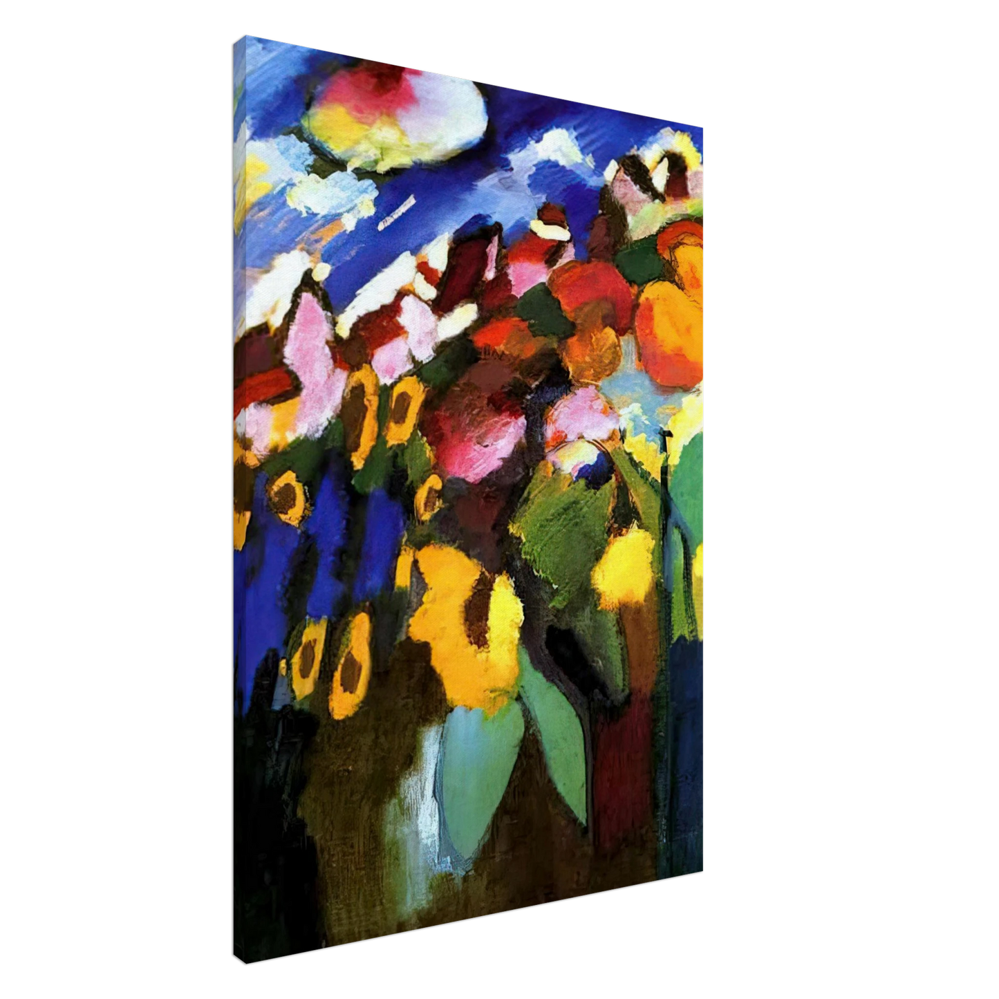 Wassily Kandinsky - MURNAU GARDEN 1909 Canvas - 20x30 cm / 8x12 inches-canvas