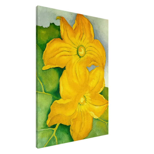 Georgia O'Keeffe - Squash Blossoms I Canvas - 20x30 cm / 8x12 inches-canvas