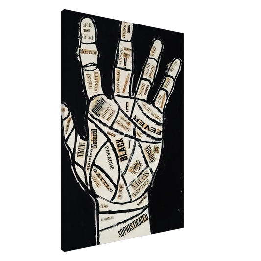 Andy Warhol - Hand Canvas - 20x30 cm / 8x12 inches-canvas