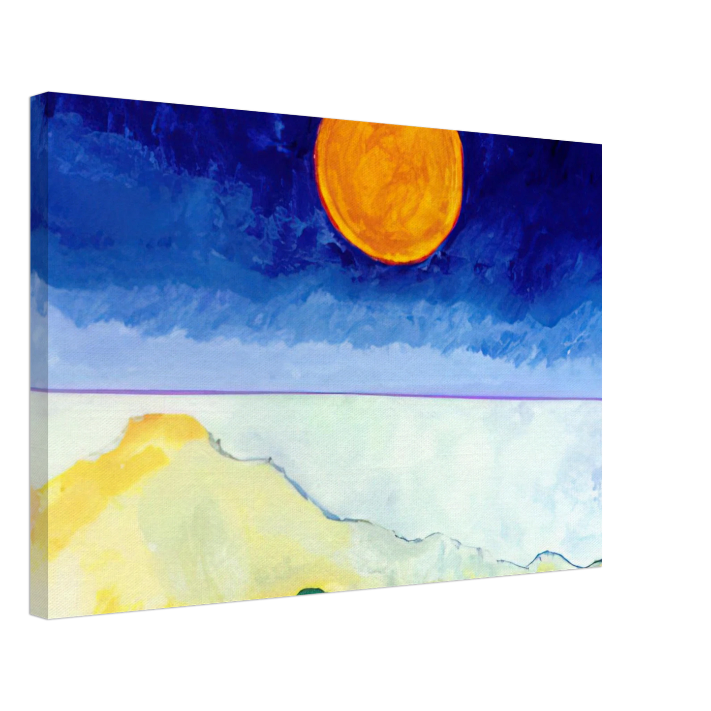 Aldemir Martins - Paisagem - 2004 Canvas - 40x60 cm / 16x24 inches-canvas