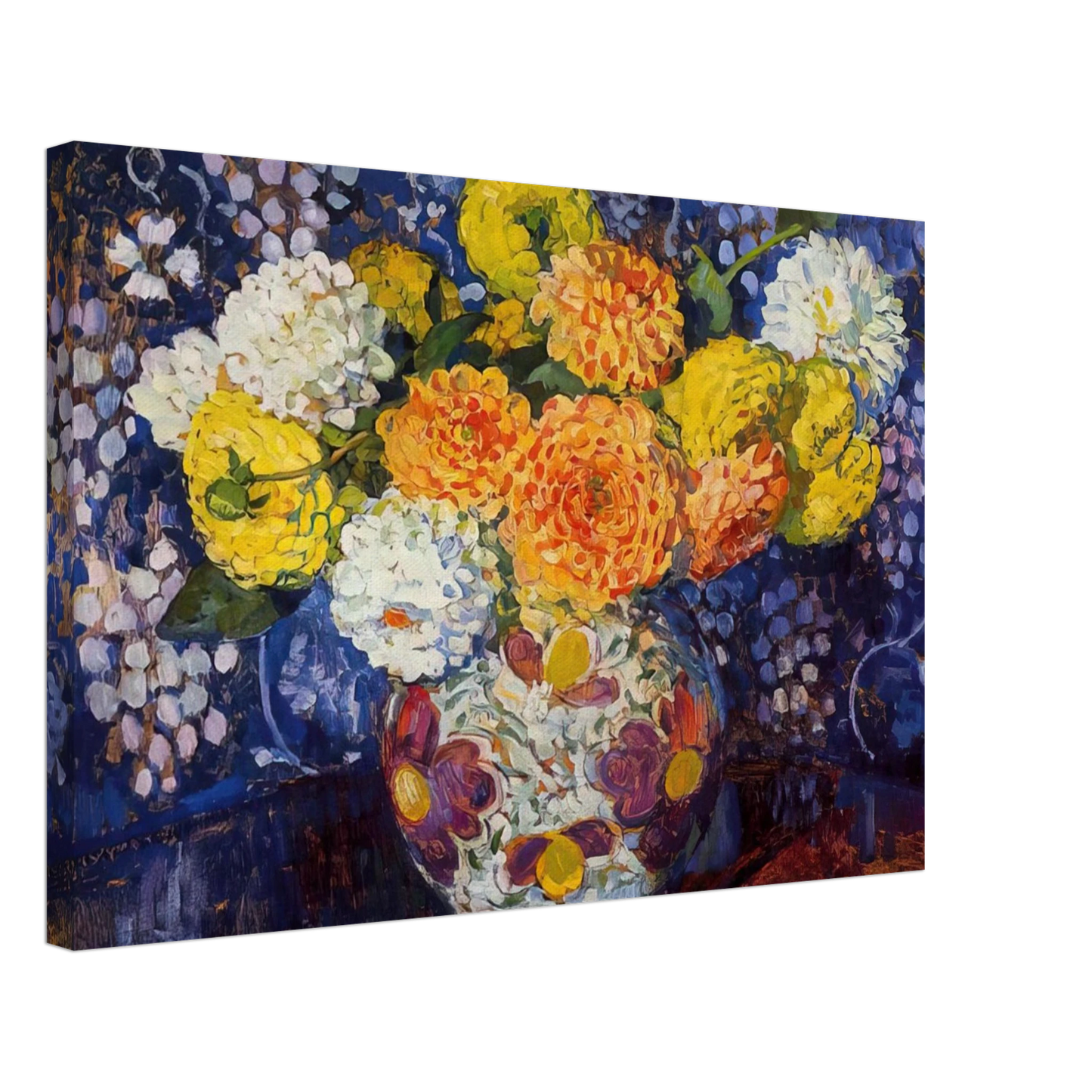 Theo van Rysselberghe - VASE OF FLOWERS 1907 Canvas - 70x100 cm / 28x40 inches-canvas