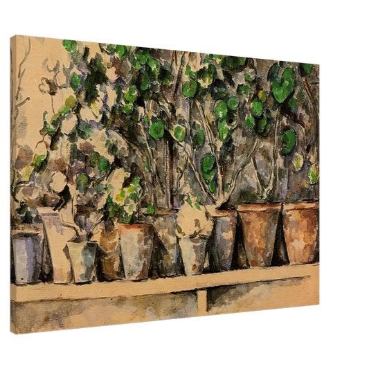 Paul Cezanne - Flower Pots Canvas - 20x30 cm / 8x12 inches-canvas