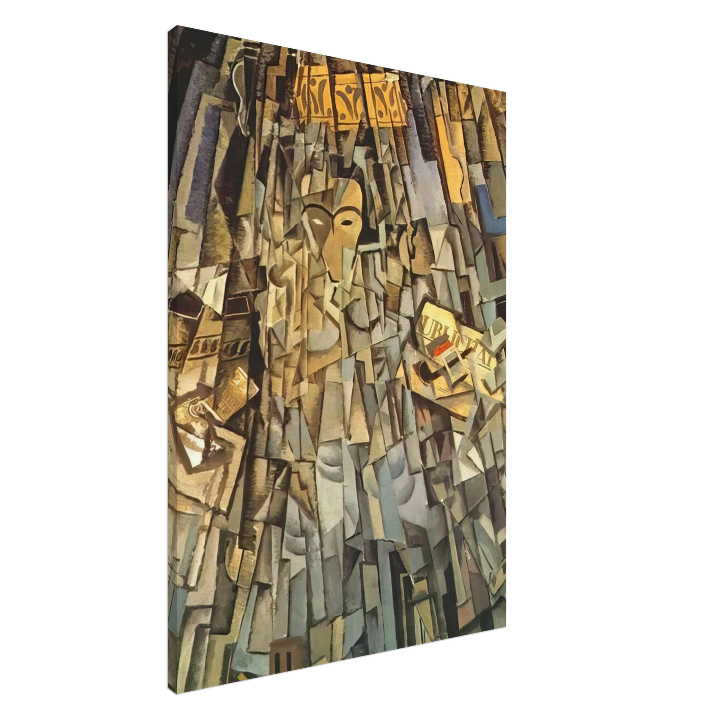 Salvador Dali - CUBIST SELF PORTRAIT Canvas - 20x30 cm / 8x12 inches-canvas