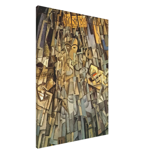 Salvador Dali - CUBIST SELF PORTRAIT Canvas - 20x30 cm / 8x12 inches-canvas