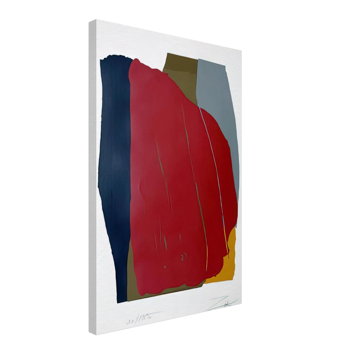 Larry Zox - Odon I - 1981 Canvas - 70x100 cm / 28x40 inches-canvas