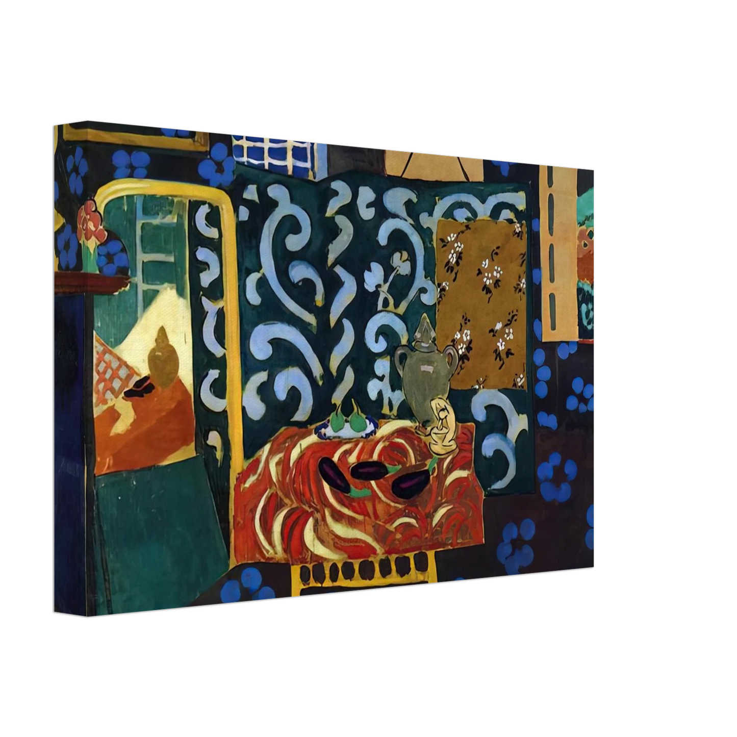 Henri Matisse - STILL LIFE WITH AUBERGINES 1911 Canvas - 70x100 cm / 28x40 inches-canvas