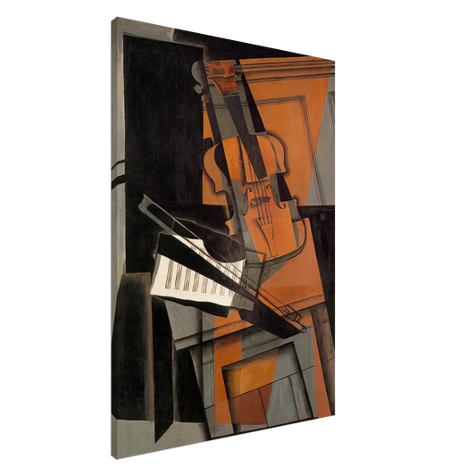 Juan Gris - THE VIOLIN 1916 Canvas - 20x30 cm / 8x12 inches-canvas