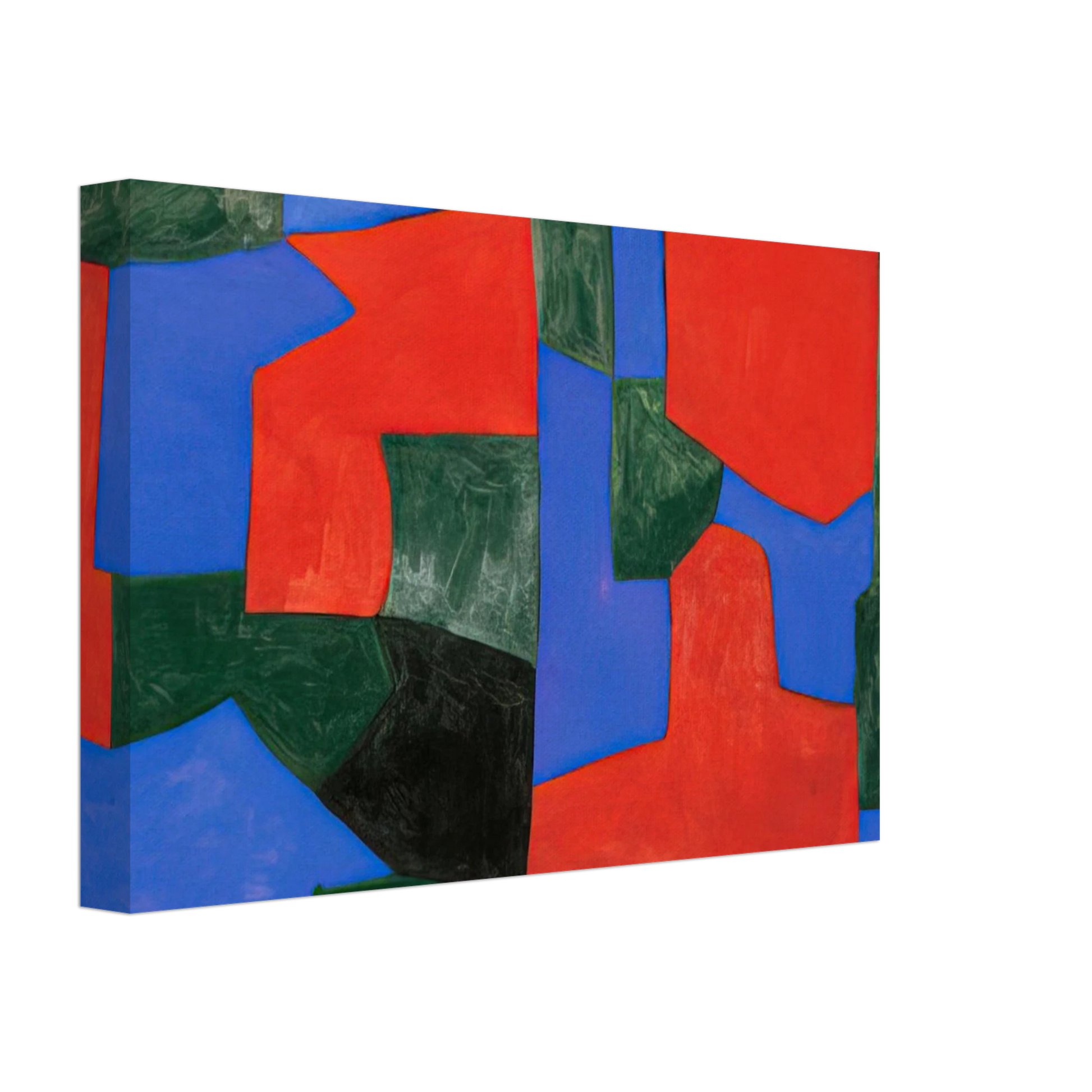 Serge Poliakoff - Composition abstraite - 1959 Canvas - 40x60 cm / 16x24 inches-canvas