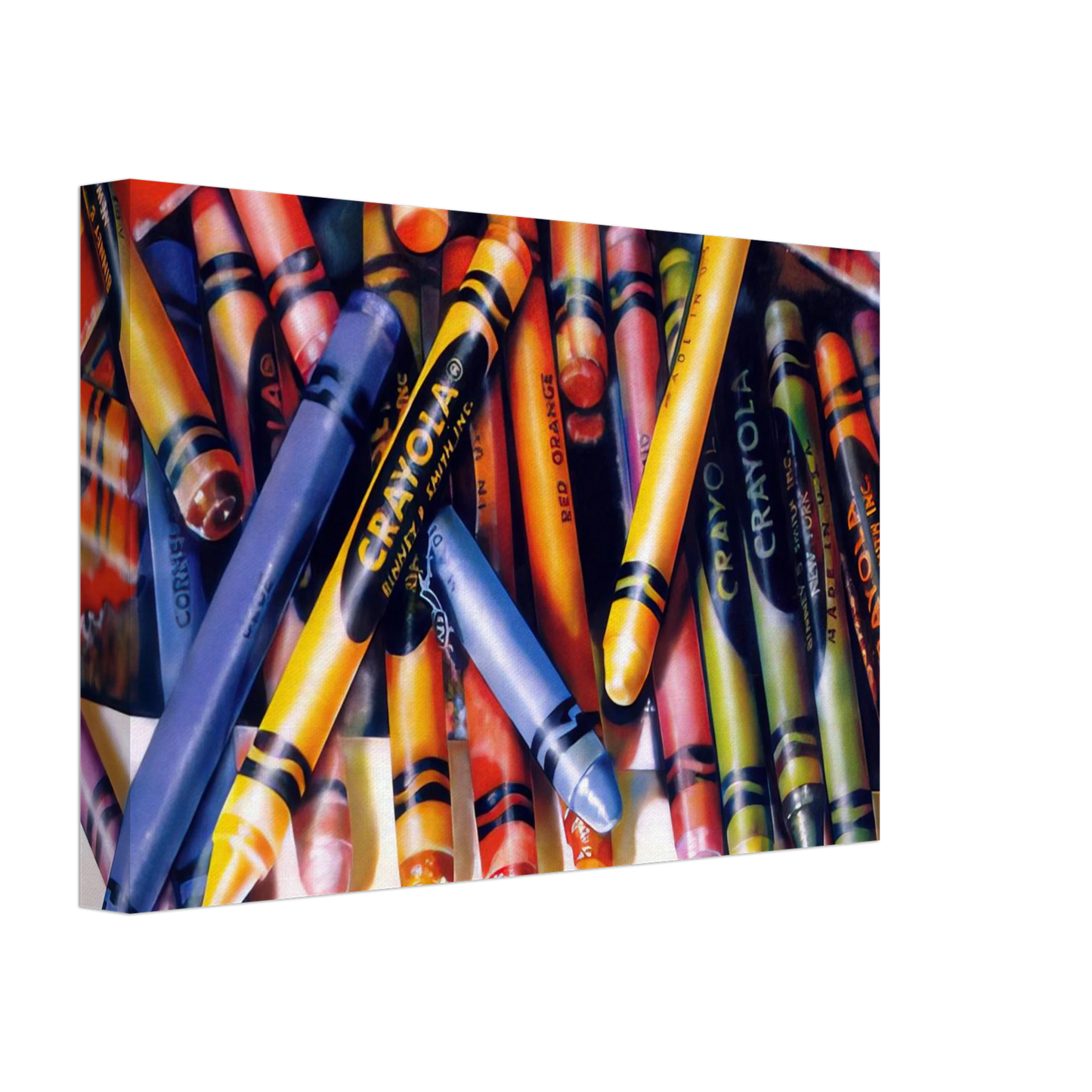 Audrey Flack - CRAYOLA 1973 Canvas - 70x100 cm / 28x40 inches-canvas