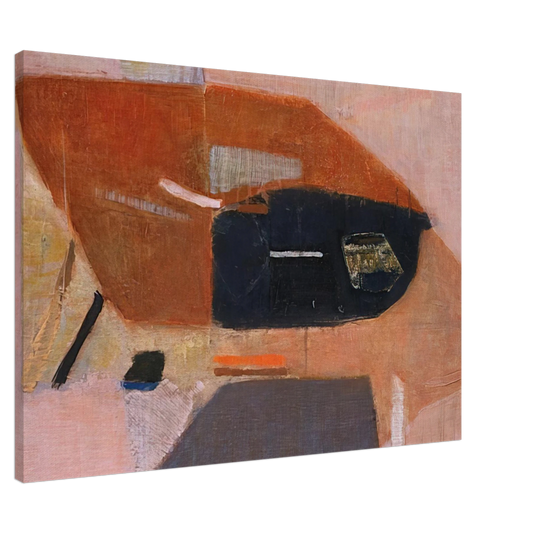 Kenzo Okada - Number 2 - 1954 Canvas - 20x30 cm / 8x12 inches-canvas