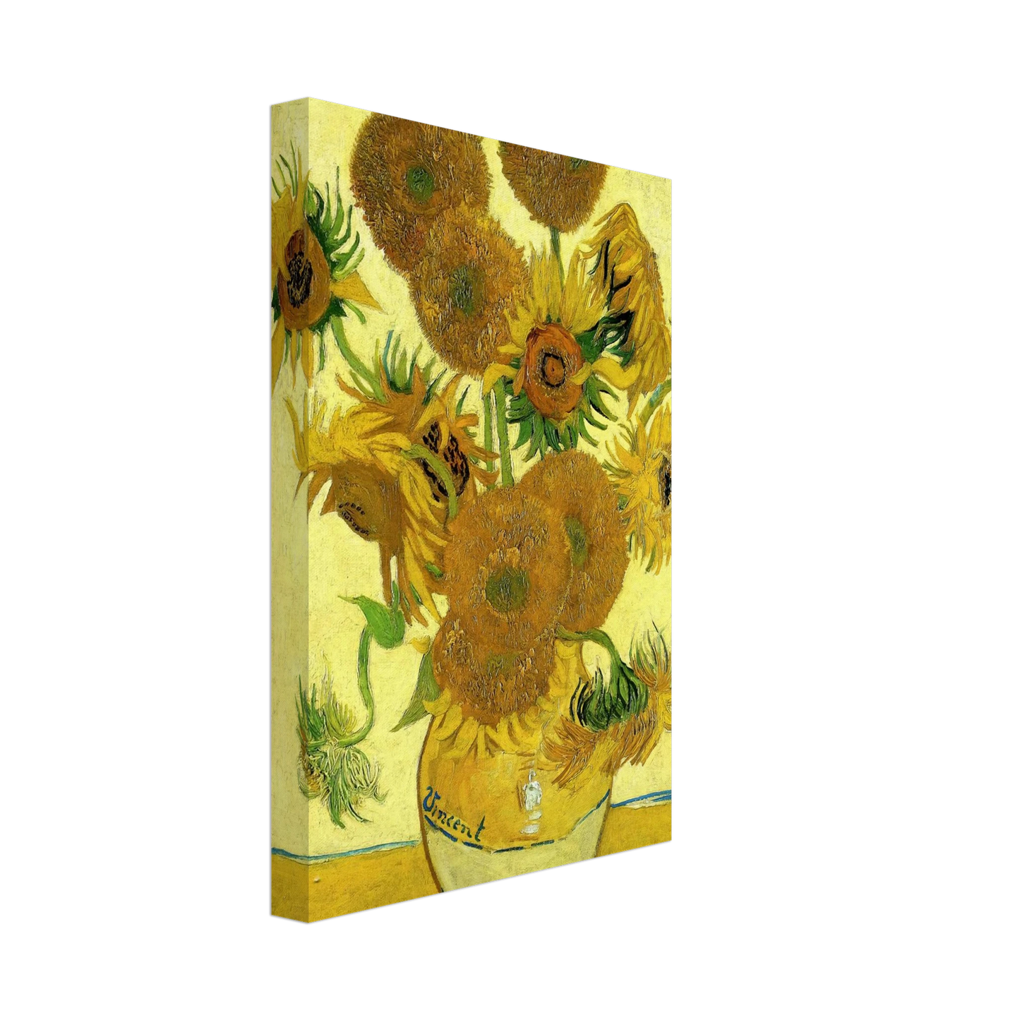 Vincent van Gogh - Still Life - Vase with Fifteen Sunflowers Canvas - 40x60 cm / 16x24 inches-canvas