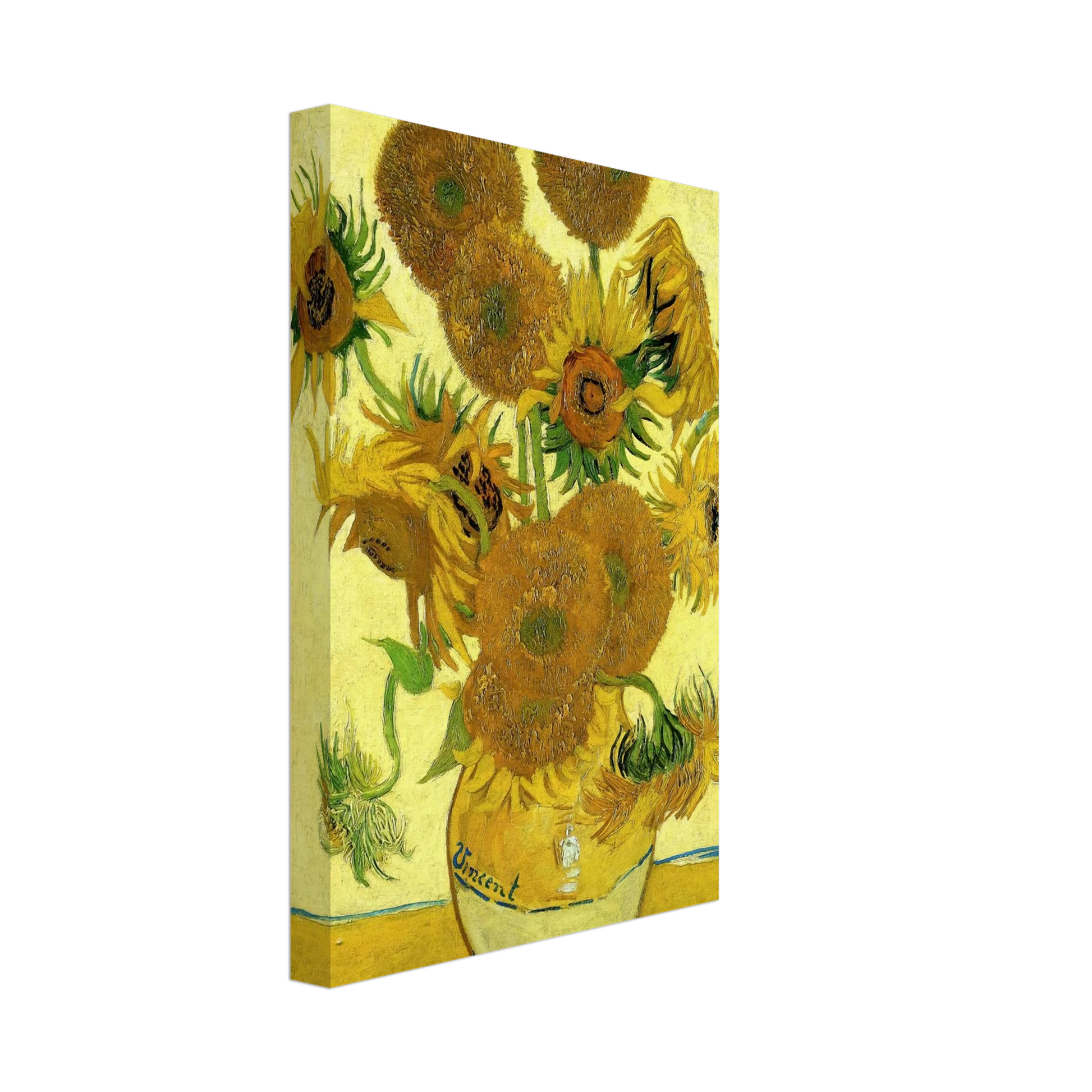Vincent van Gogh - Still Life - Vase with Fifteen Sunflowers Canvas - 40x60 cm / 16x24 inches-canvas