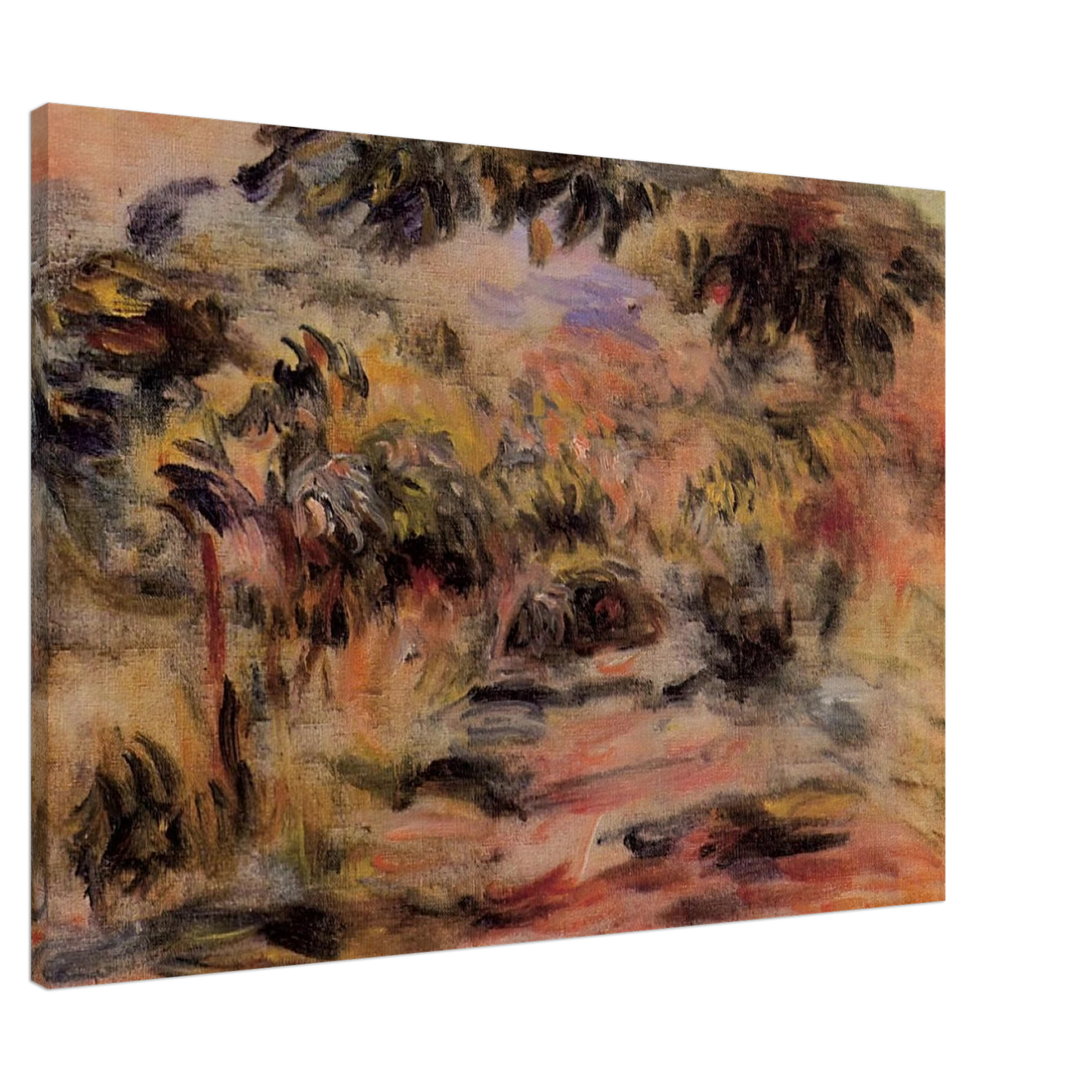 Pierre-Auguste Renoir - The Footpath Canvas - 20x30 cm / 8x12 inches-canvas