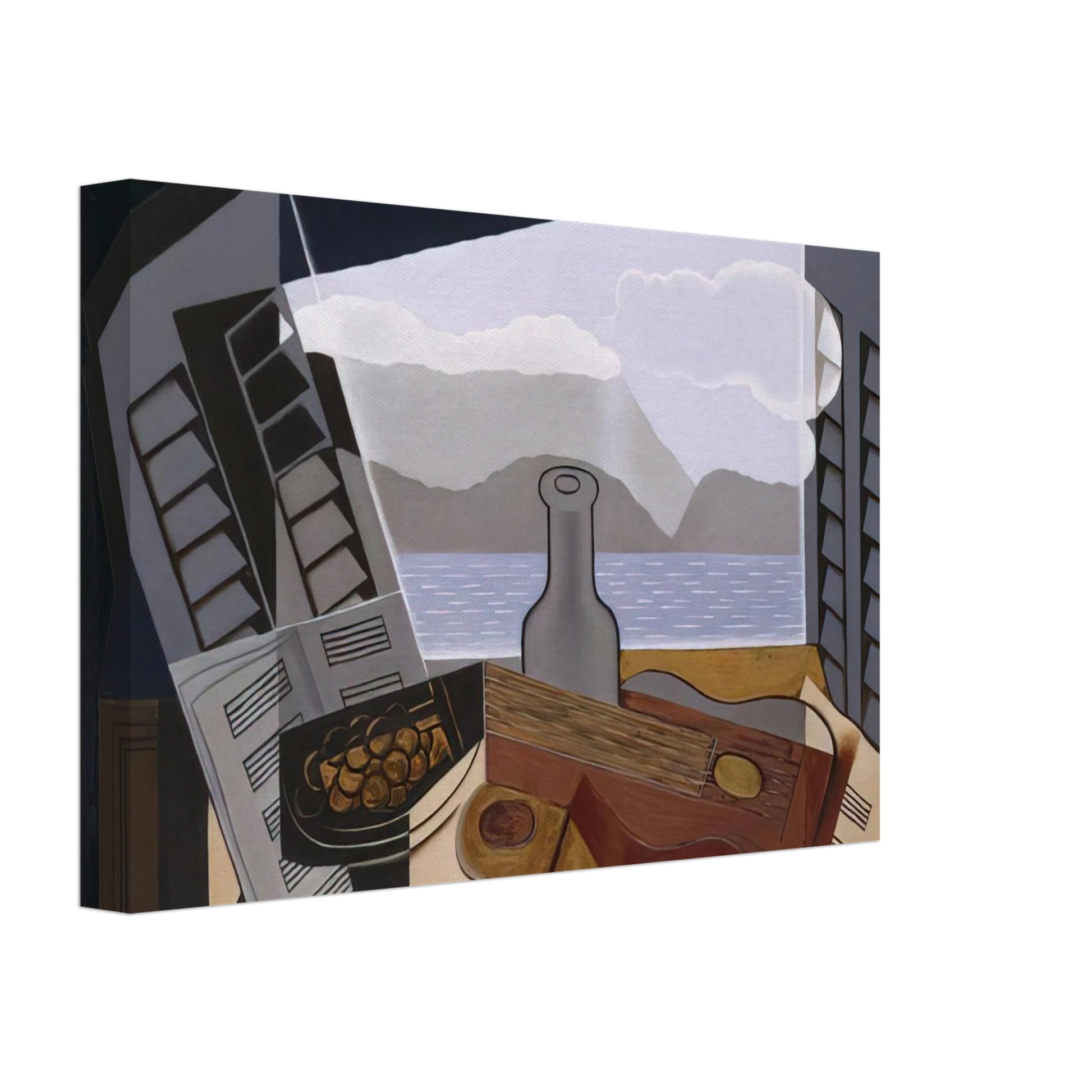 Juan Gris - THE OPEN WINDOW 1921 Canvas - 70x100 cm / 28x40 inches-canvas