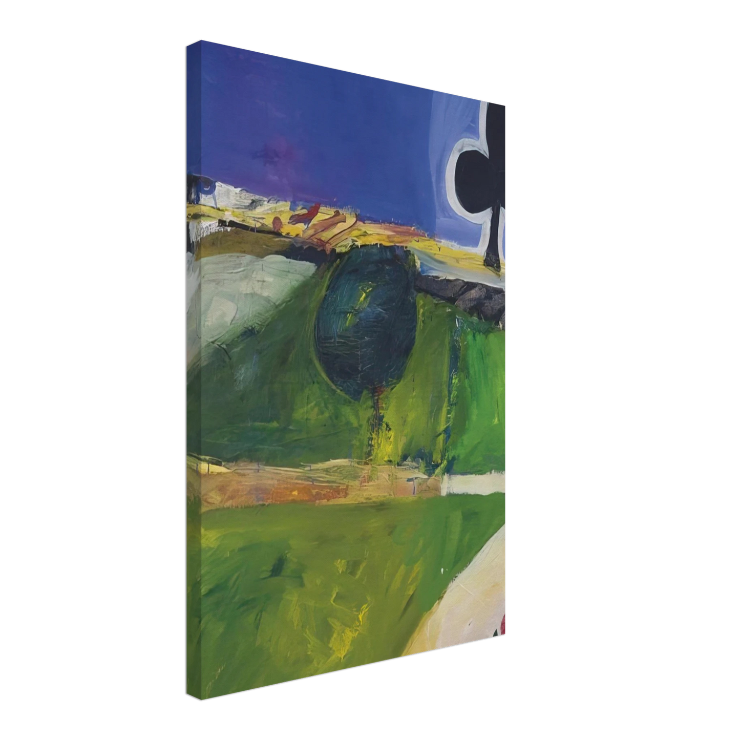 Richard Diebenkorn - Landscape with Figure Canvas - 40x60 cm / 16x24 inches-canvas