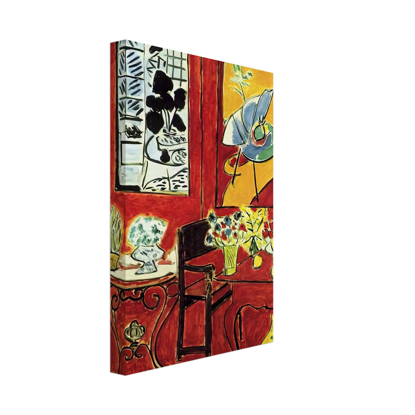 Henri Matisse - LARGE RED INTERIOR 1948 Canvas - 70x100 cm / 28x40 inches-canvas