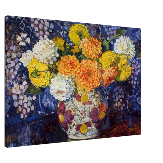 Theo van Rysselberghe - VASE OF FLOWERS 1907 Canvas - 20x30 cm / 8x12 inches-canvas