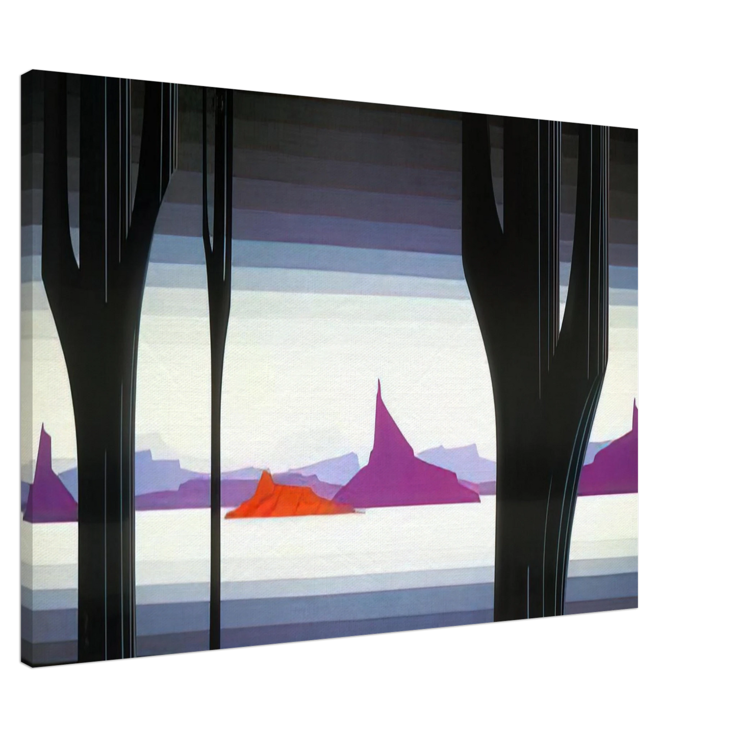 Eyvind Earle - Saguaro Canvas - 20x30 cm / 8x12 inches-canvas