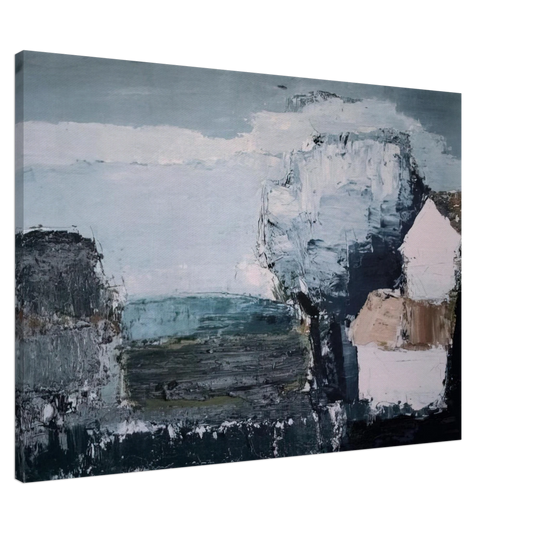 Nicolas de Stael - Paysage mediterraneen - 1953 Canvas - 20x30 cm / 8x12 inches-canvas