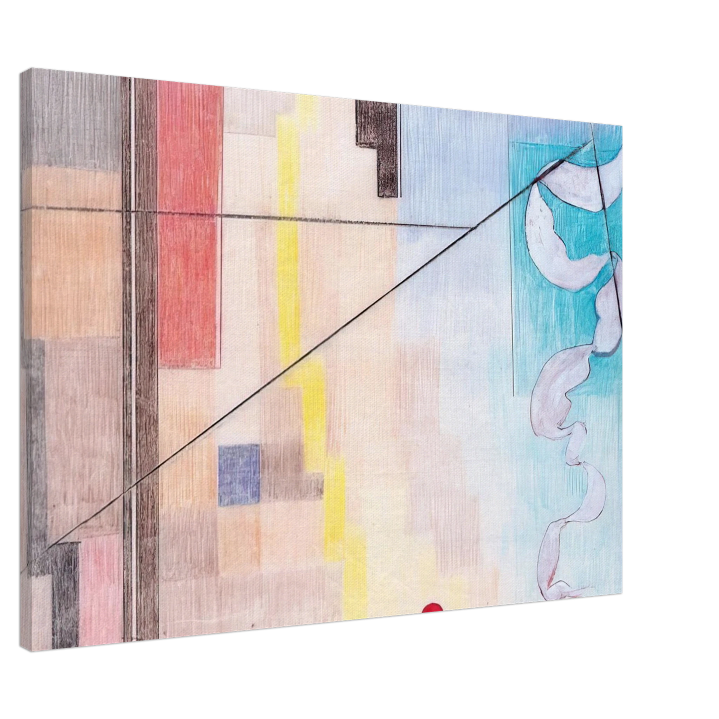 Johannes Itten - Die Kontraste - Abstract Art Canvas - 20x30 cm / 8x12 inches-canvas