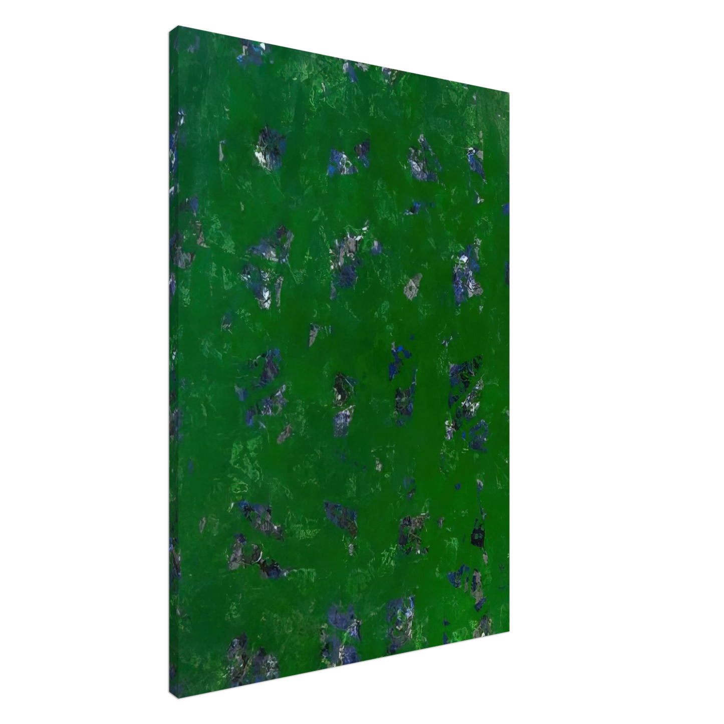 Sam Francis - Green Buddha  L. L261; SF-337; G. 1157  Canvas - 20x30 cm / 8x12 inches-canvas