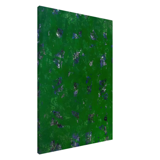 Sam Francis - Green Buddha  L. L261; SF-337; G. 1157  Canvas - 20x30 cm / 8x12 inches-canvas