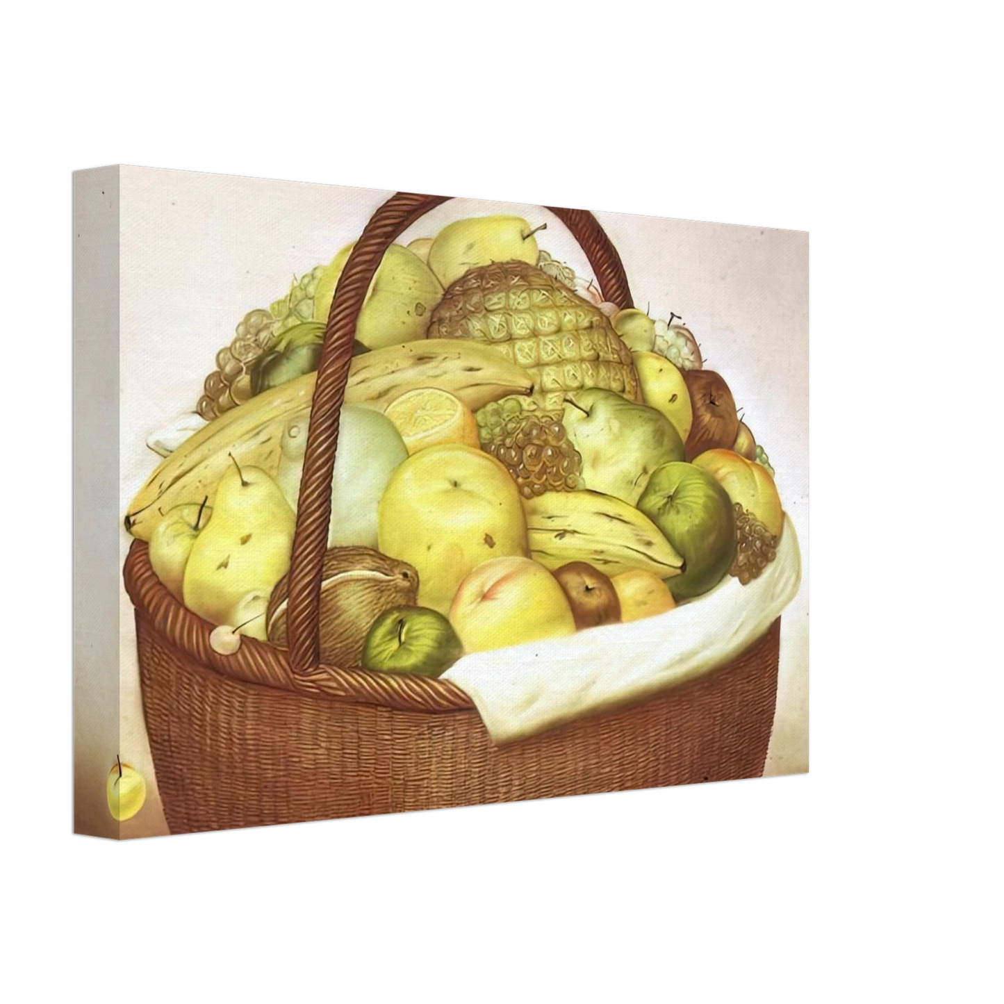 Fernando Botero - FRUIT BASKET Canvas - 70x100 cm / 28x40 inches-canvas