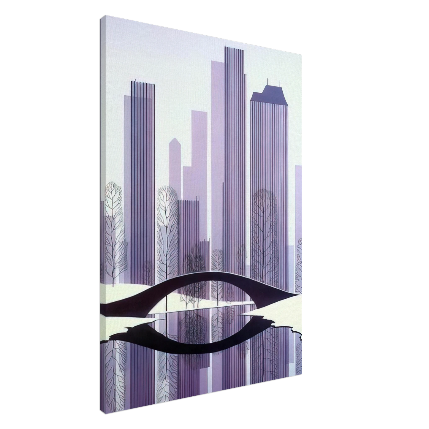 Eyvind Earle - Central Park Canvas - 20x30 cm / 8x12 inches-canvas