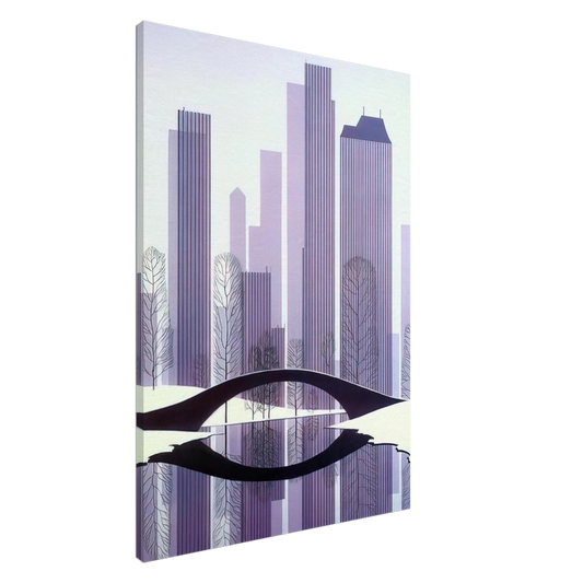 Eyvind Earle - Central Park Canvas - 20x30 cm / 8x12 inches-canvas