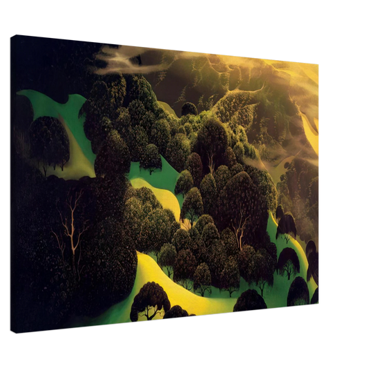 Eyvind Earle - Deep Wilderness Canvas - 20x30 cm / 8x12 inches-canvas