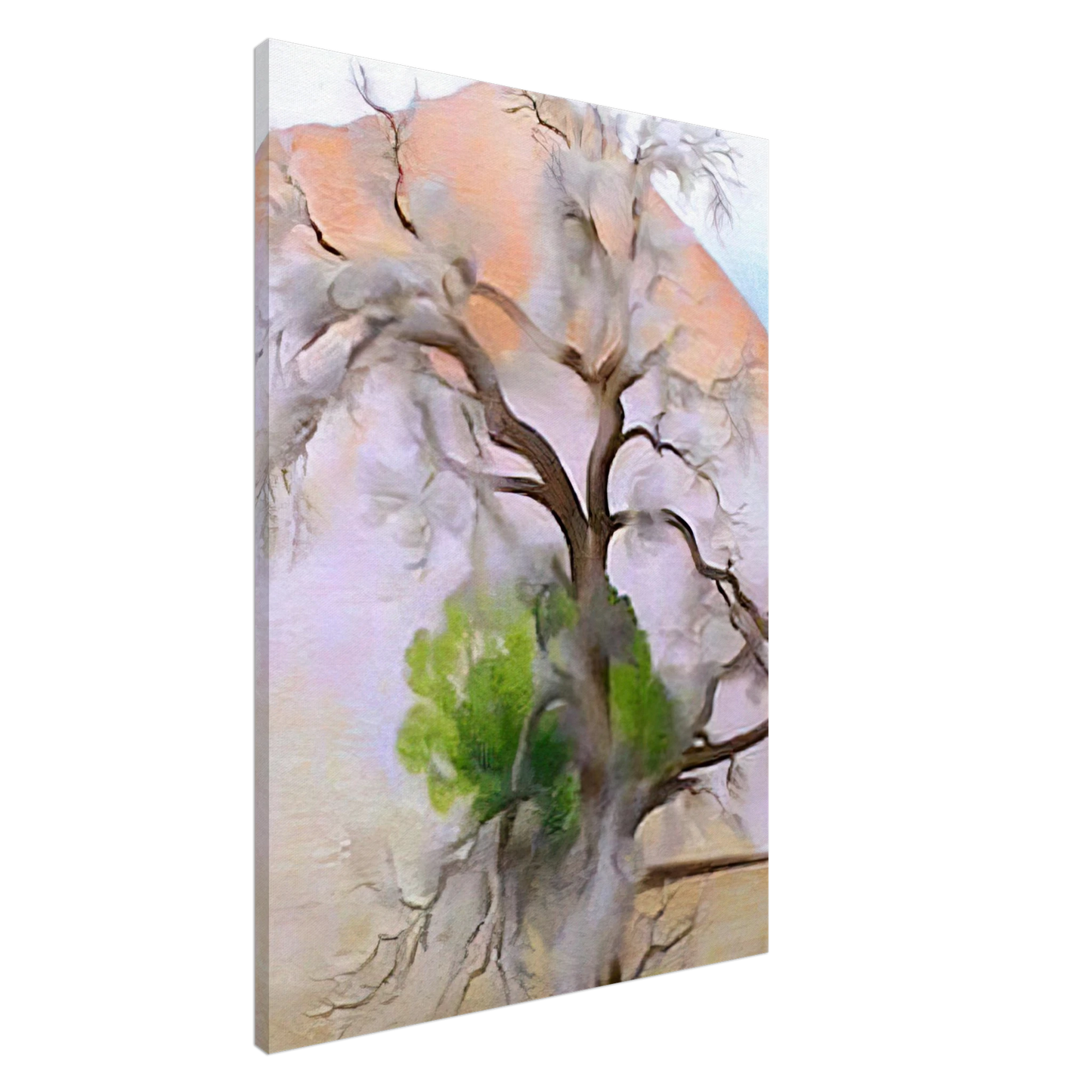 Georgia O'Keeffe - Pinons with Cedar Canvas - 20x30 cm / 8x12 inches-canvas